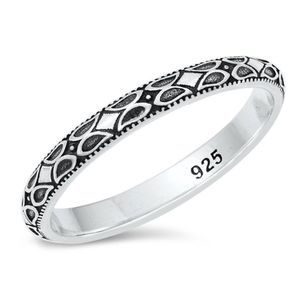 - Sterling Silver Vine Band Ring